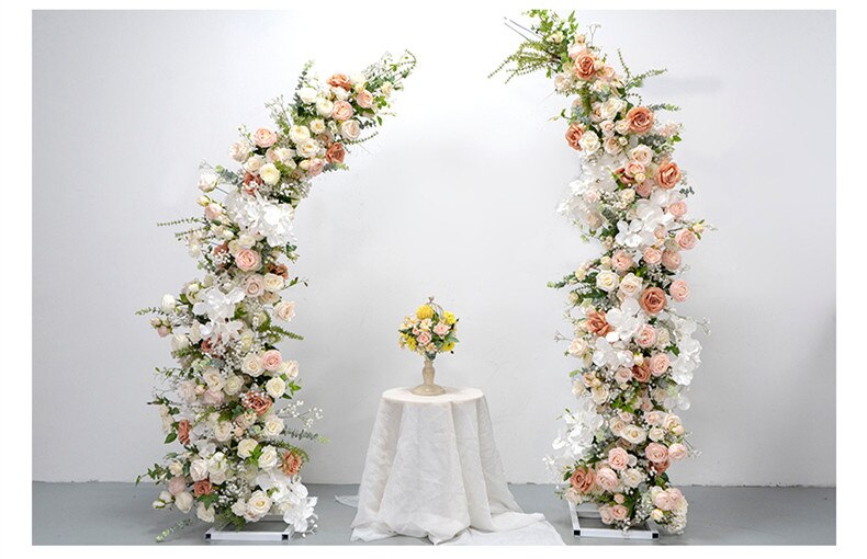 black and white floral table runner10