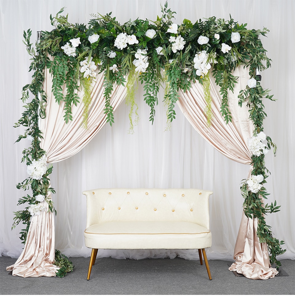 elegant wedding arbor decorations8