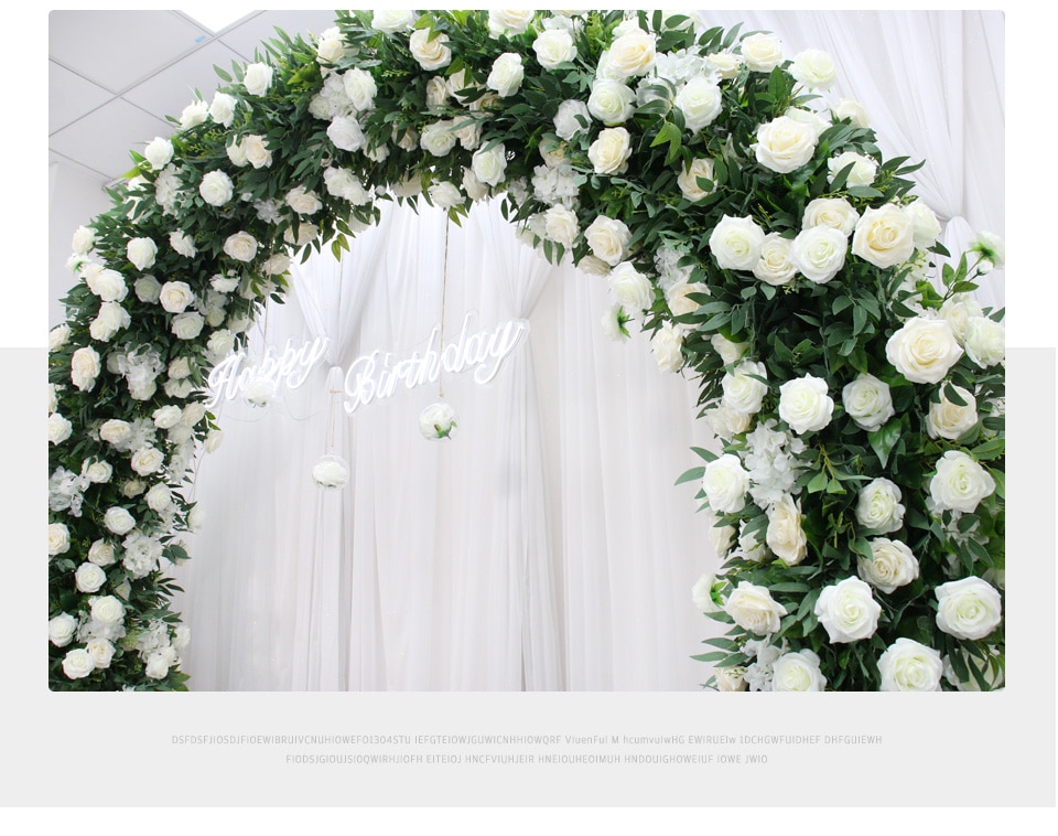 white stage decoration for wedding7