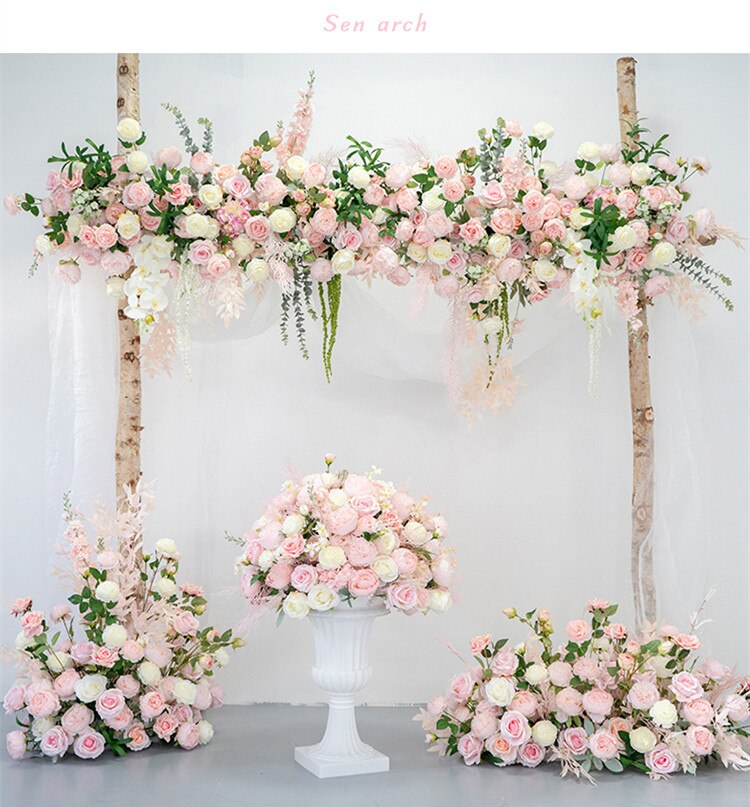 front desk reception desk flower arrangements