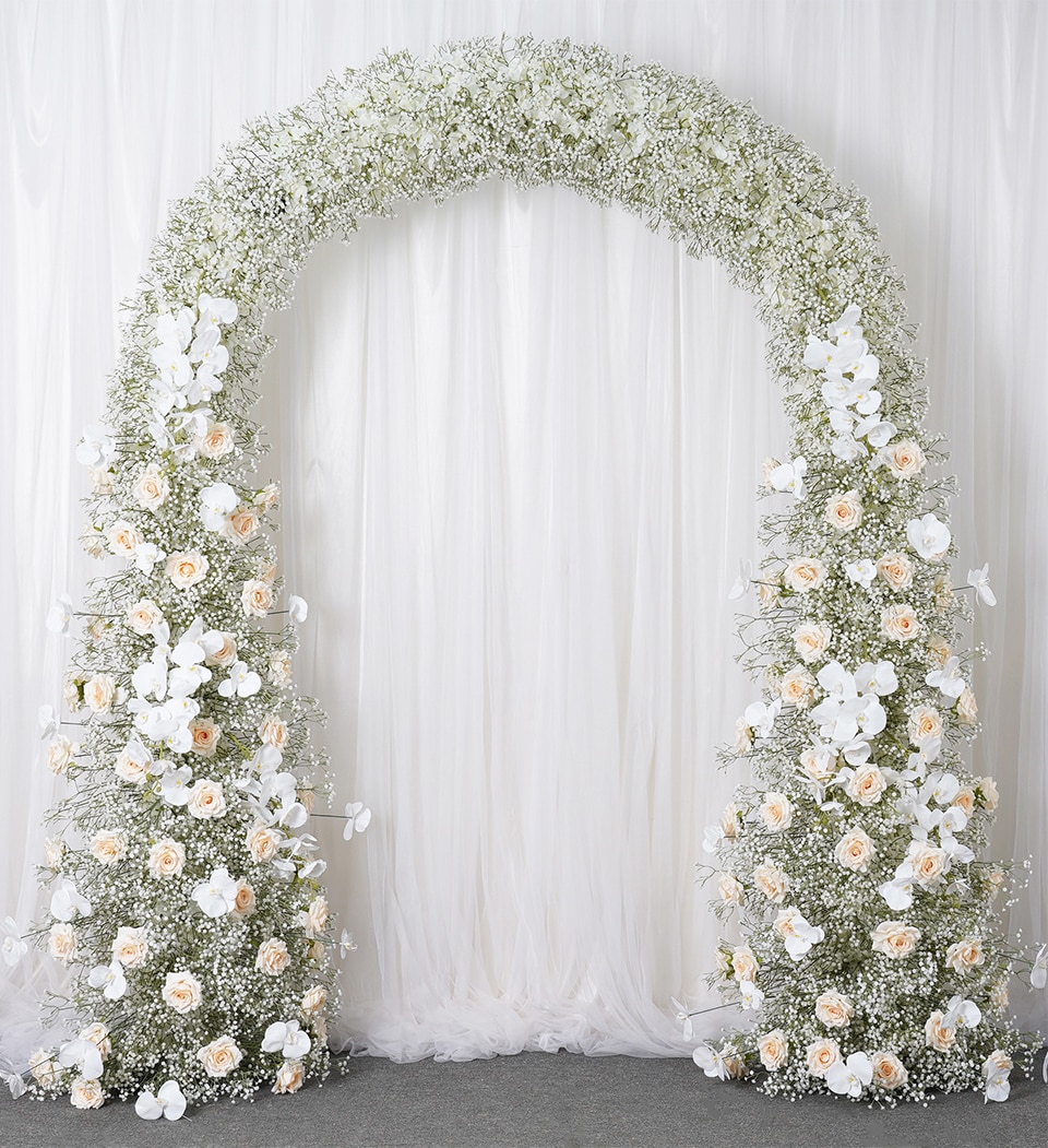 navy and white striped flower arrangements3