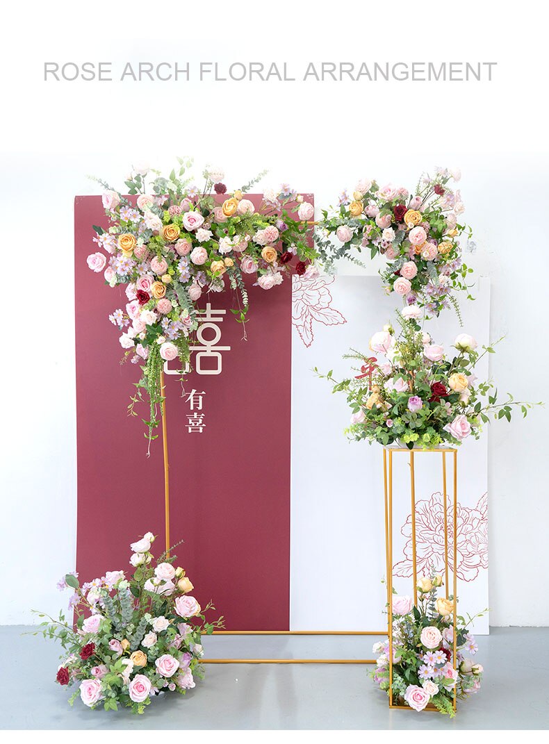 flower arrangements in rectangular planter