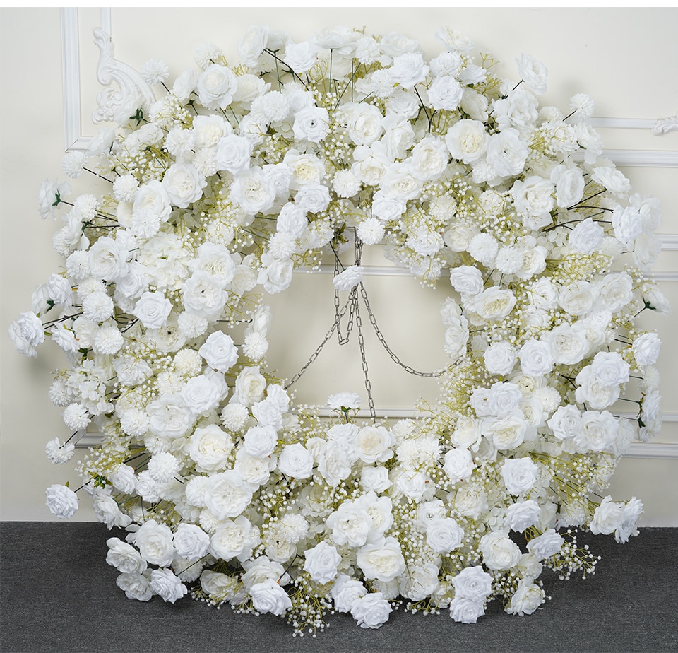 white artificial hydrangea flowers7