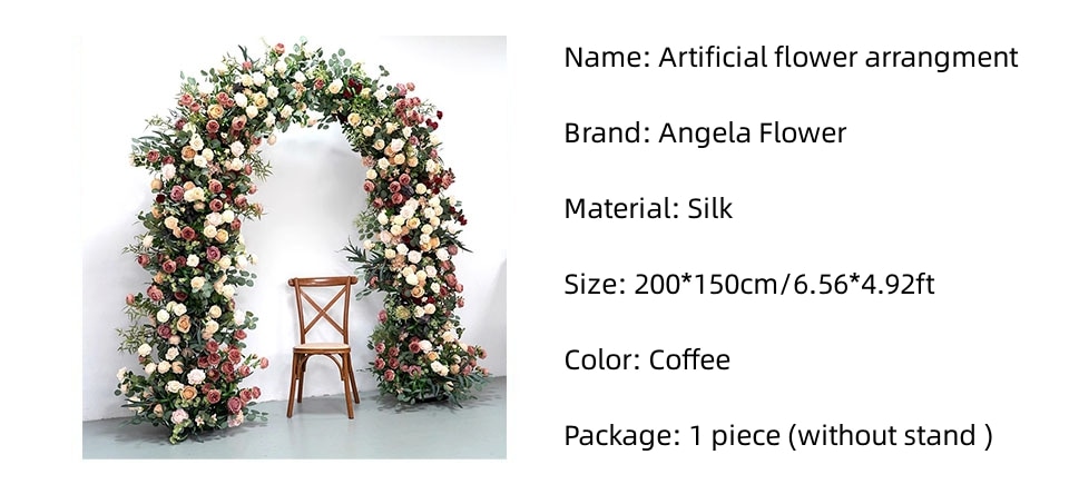 gold metal wedding flower stand1