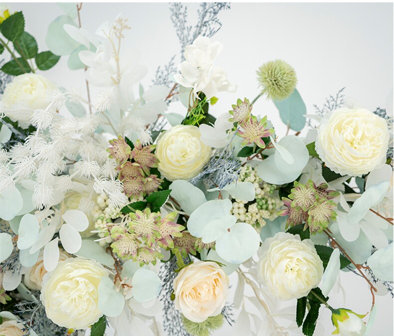 small white artificial flowers in vase4