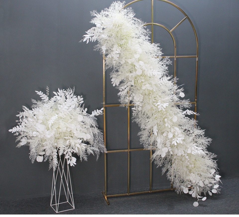 white and silver artificial flower arrangements10